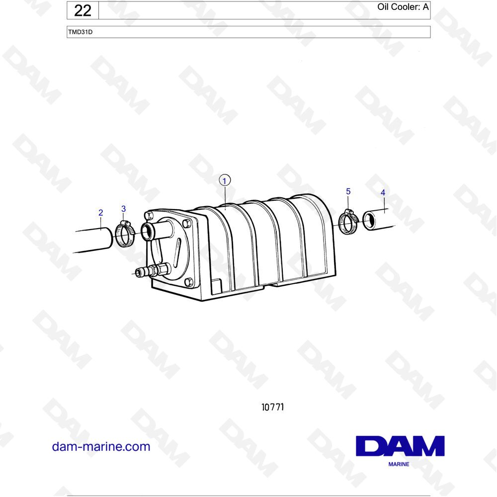 Spare parts and exploded views for Volvo Penta AD31D-A Spare parts and exploded views for Volvo Penta AD31D-A